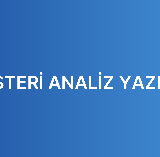 MÜŞTERİ ANALİZ YAZILIMI